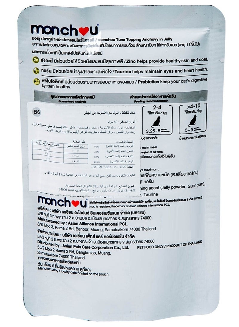 Monchou Catfood Tuna with Sardine Jelly 80g