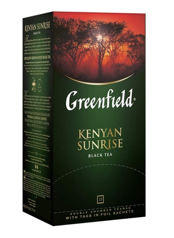 Kenyan Sunrise Black Tea 25 Tea Bags Greenfield