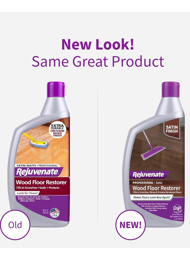 Rejuvenate Wood Floor Restorer Satin Finish 947 ML