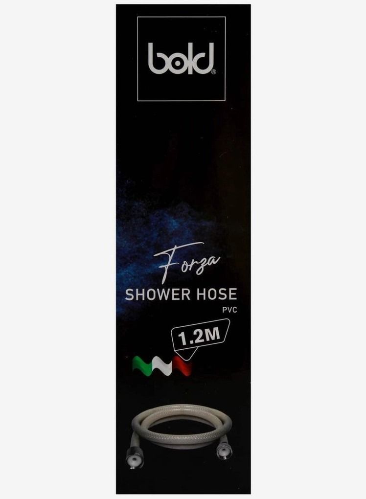 Bold Forza Shower Hose 120cm White