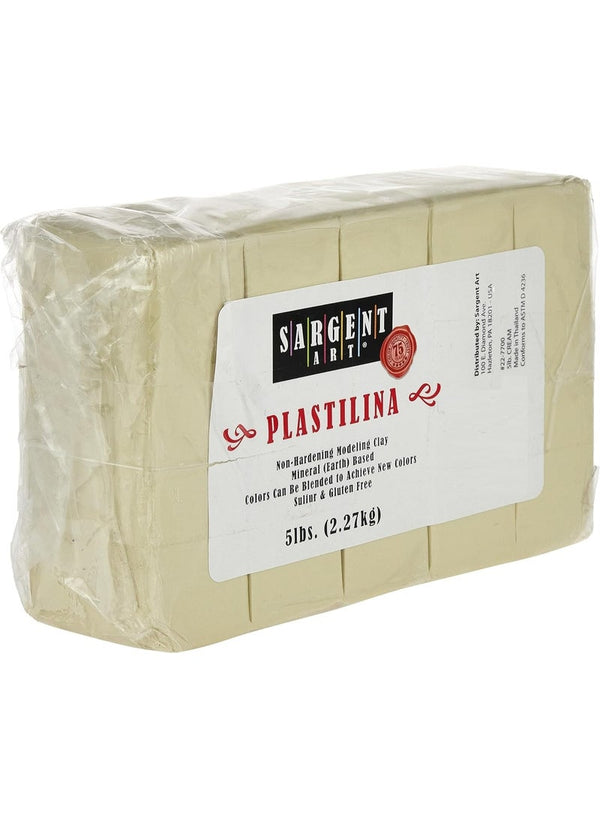 SARGENT ART Non Hardening Plastilina Modeling Clay Cream