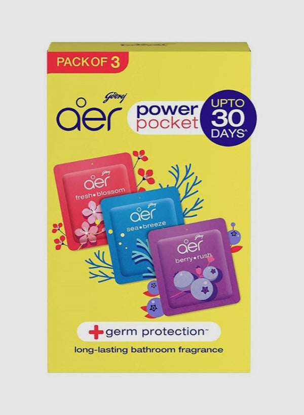 Godrej Aer Power Pocket Air Freshener Pack of 3