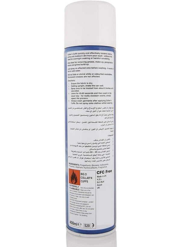 BIG D Collar N Cuffs Stain Remover 400 ML