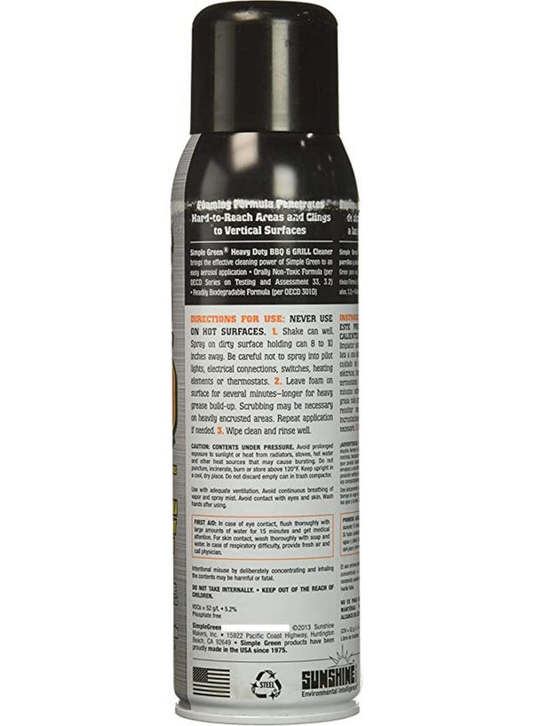 Heavy Duty BBQ Grill Cleaner 567 ml, Simple Green