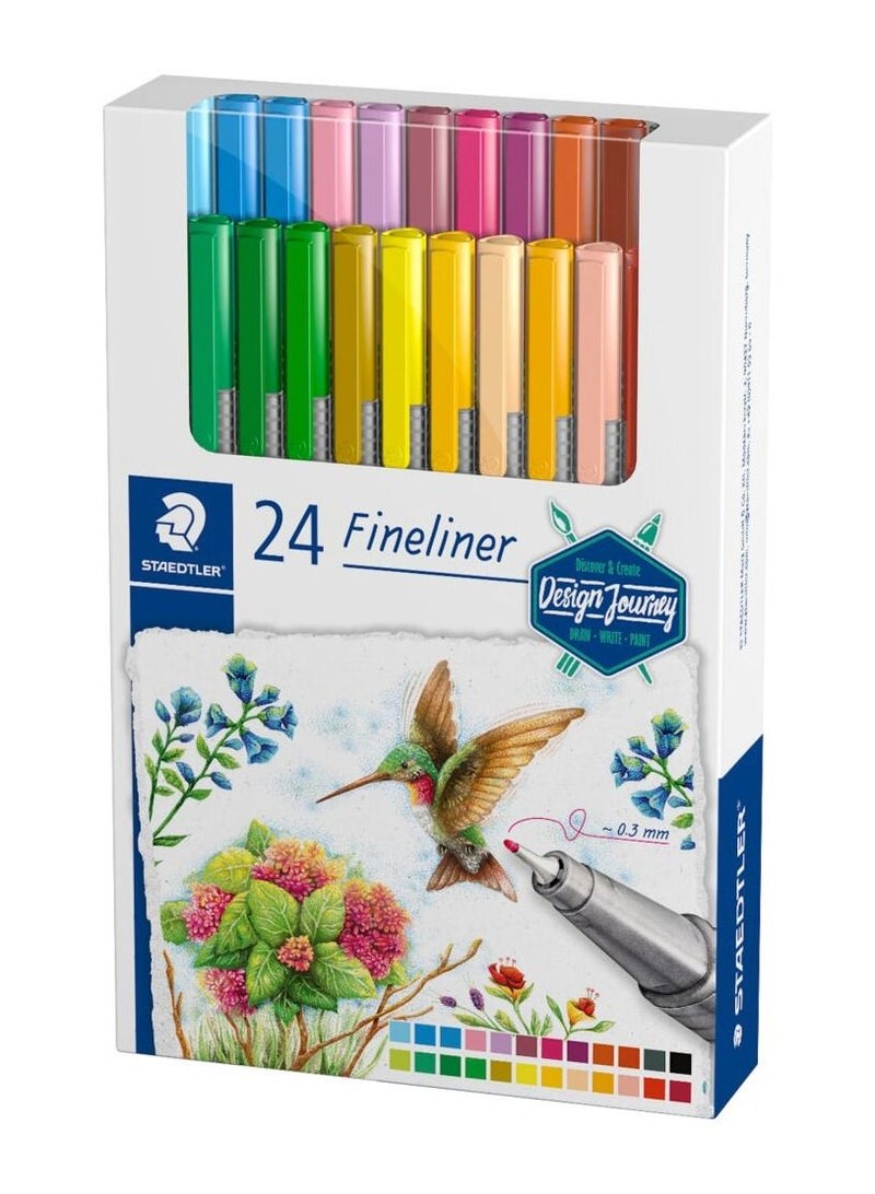 STAEDTLER Design Journey Fineliner 24-Pack