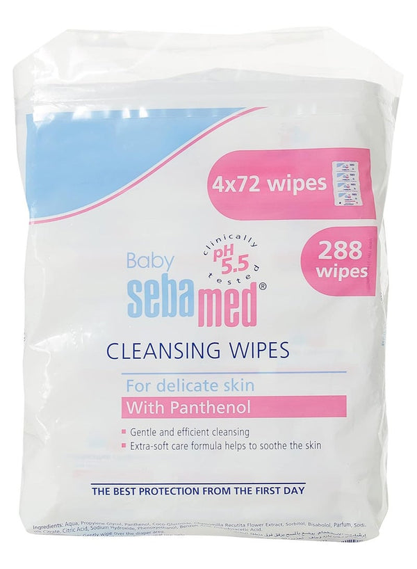 Sebamed Baby Cleansing Wet Wipes 288 Pieces Pack