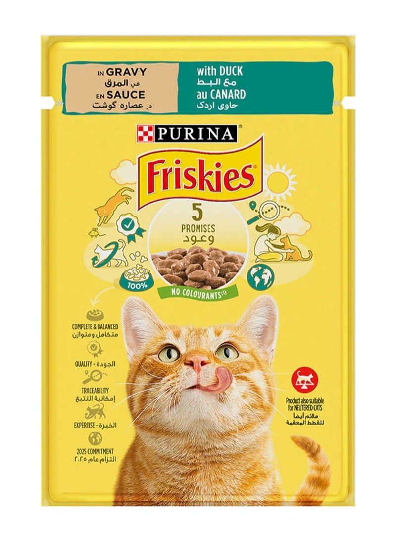Friskies Duck Chunks in Gravy Cat Food 85G - PURINA