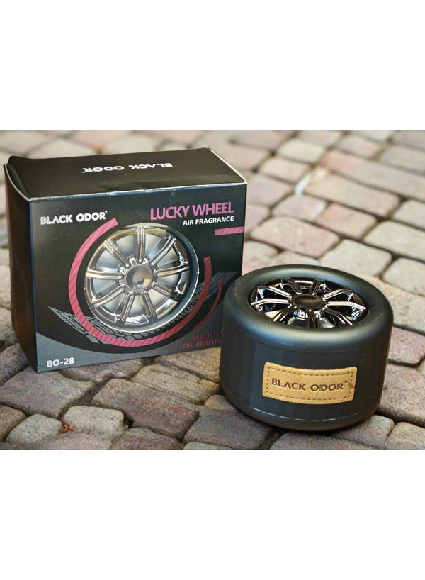 BLACK ODOR Lucky Wheel Car Air Freshener