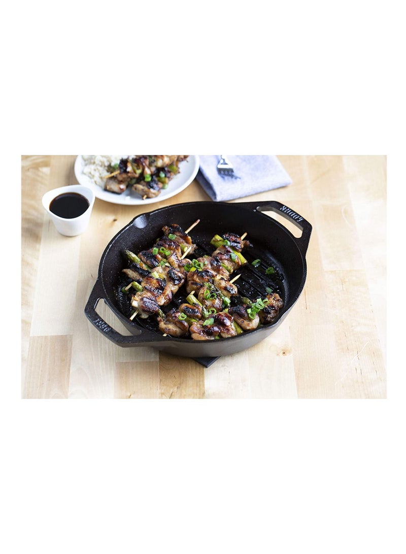 Lodge Cast Iron Dual Handle Grill Pan 10.25 Inch