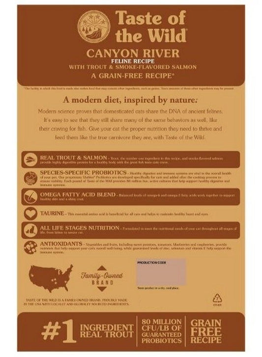 Taste Of The Wild Canyon River Grain-Free Dry Cat Food 2 Kg