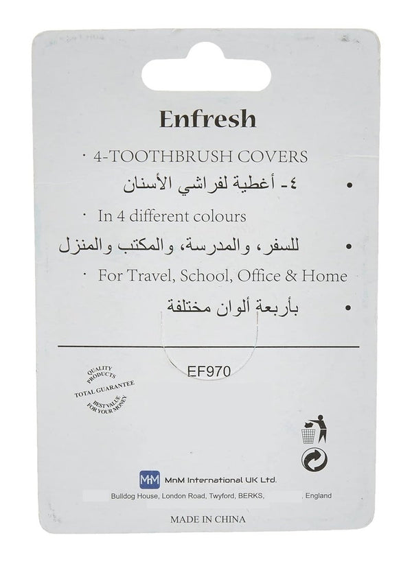 Enfresh Toothbrush Covers - 4 Pieces