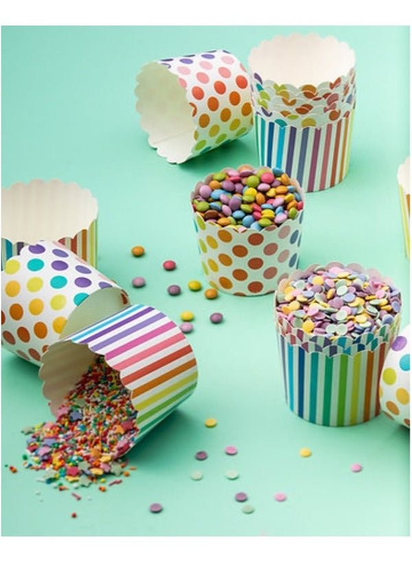Dollar Sweets Striped Party Cups 18 Pack