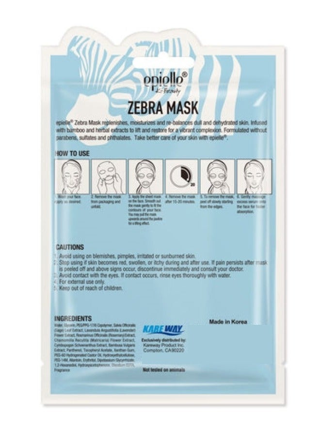Epielle Zebra Character Mask for Lifting & Restoring