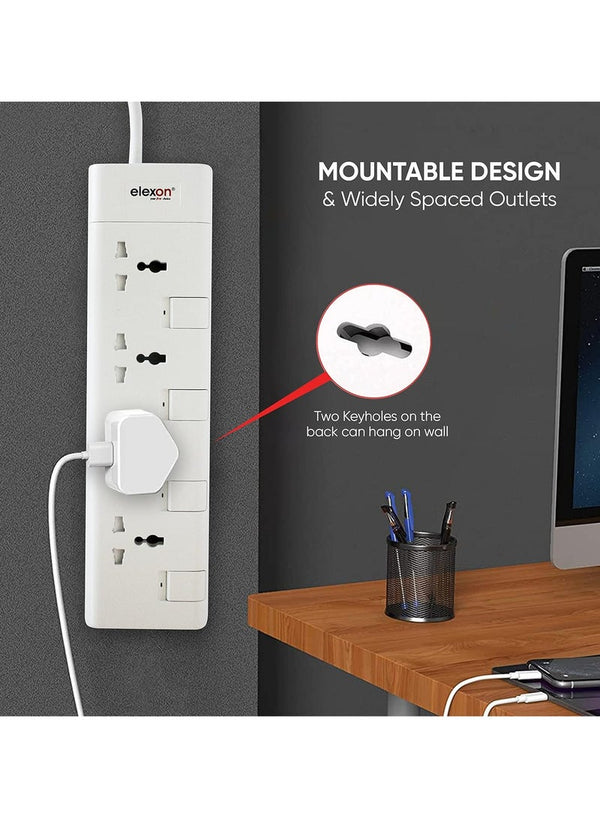 Elexon 4 Way Power Extension Socket