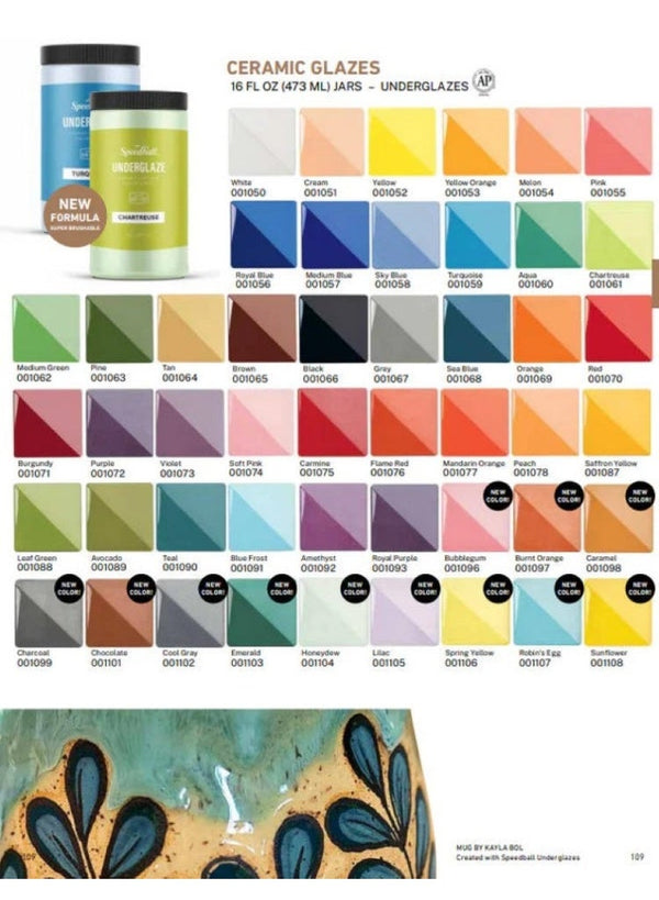 Speedball Ceramic Underglaze Yellow Orange 59.1 ML