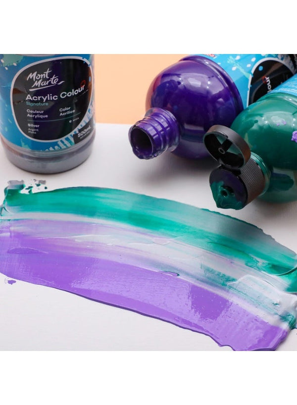 Mont Marte Acrylic Colour 500 ML Purple Paint