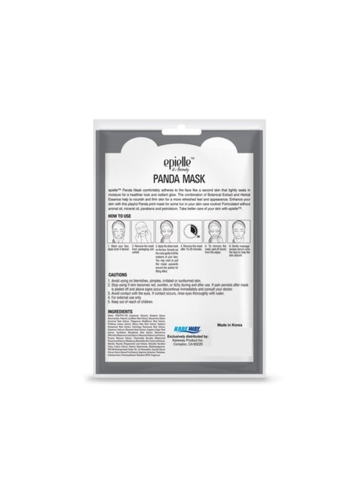 Epielle Panda Character Mask for Nourishing & Firming