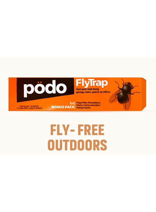 PODO Fly Trap 2 Pcs Pack - Non-Toxic Insect Control