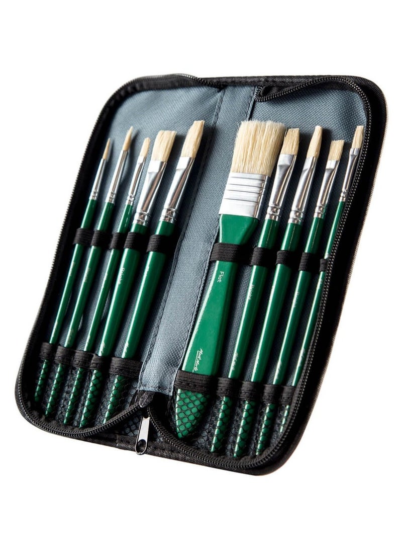 Mont Marte Oil Brush Set 11 Pc