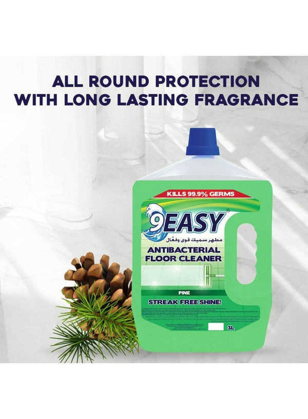 9EASY Antibacterial Floor Cleaner Pine 3L