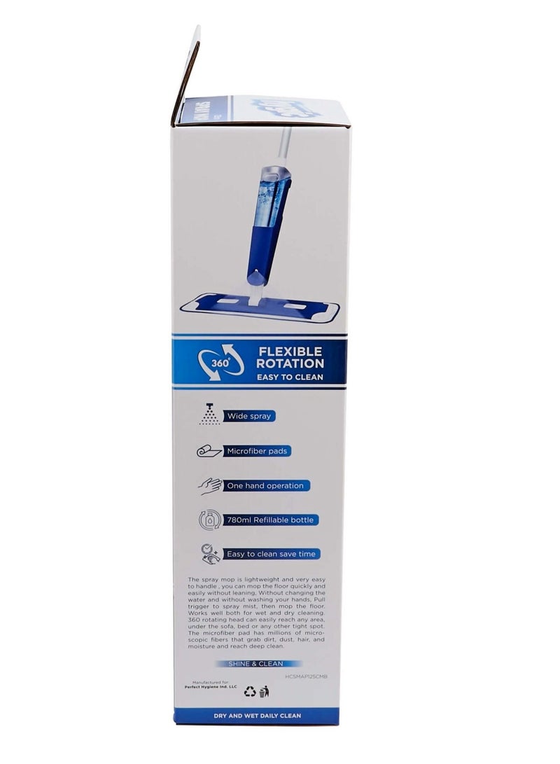 Hygic 125 Cm Spray Mop for Effortless Cleaning