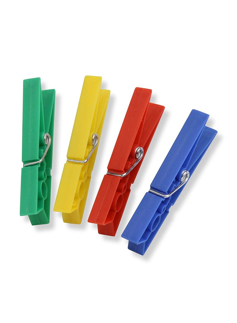 Honey Can Do 24-Piece Clothespins Red/Blue/Yellow