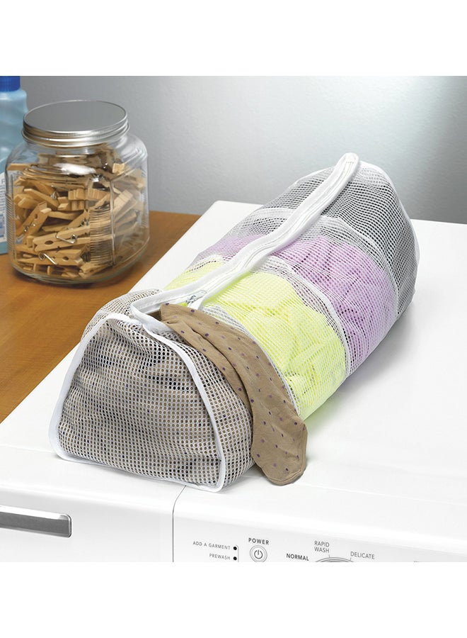 Whitmor Mesh Hosiery Bag - White 7x16.5inch