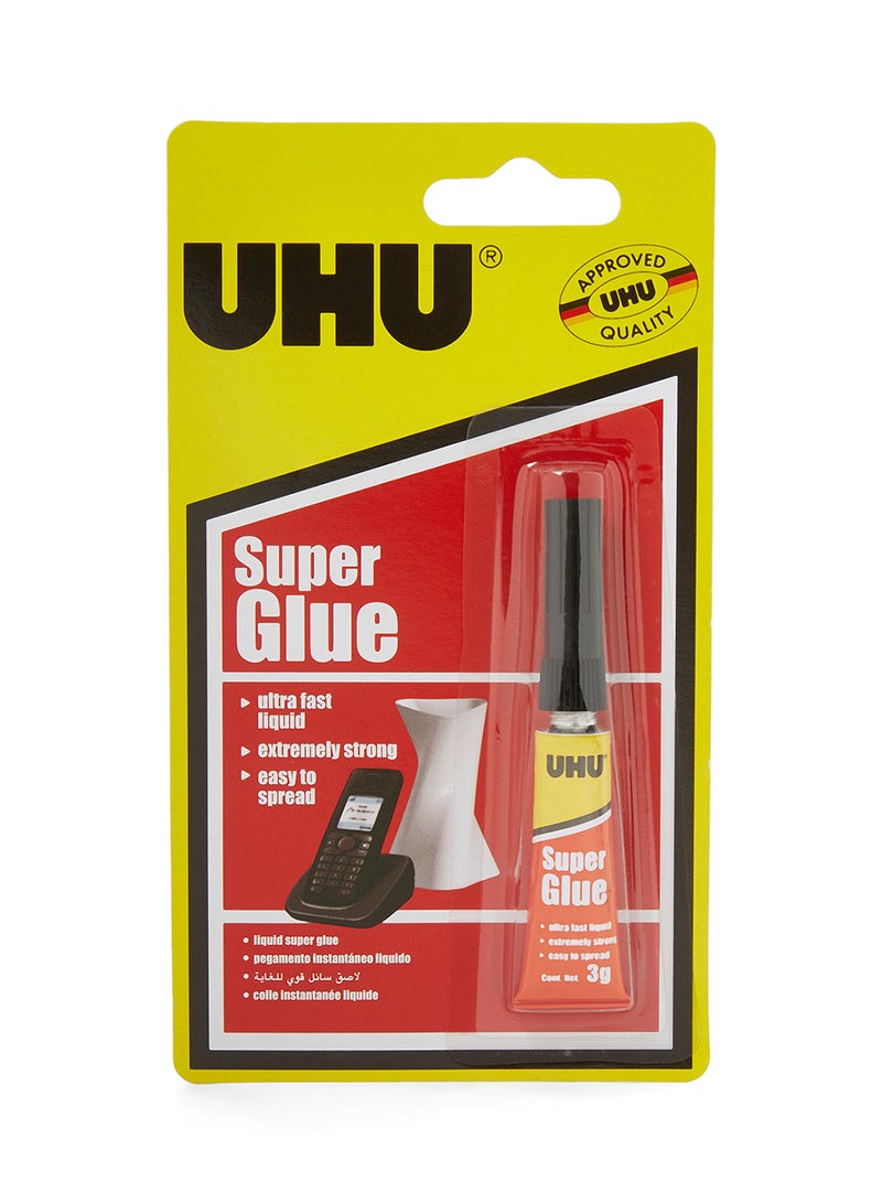 UHU Liquid Super Glue 3g Clear - Premium Adhesive