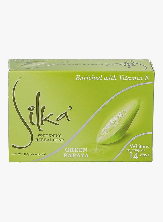 Silka Whitening Herbal Soap - Green Papaya