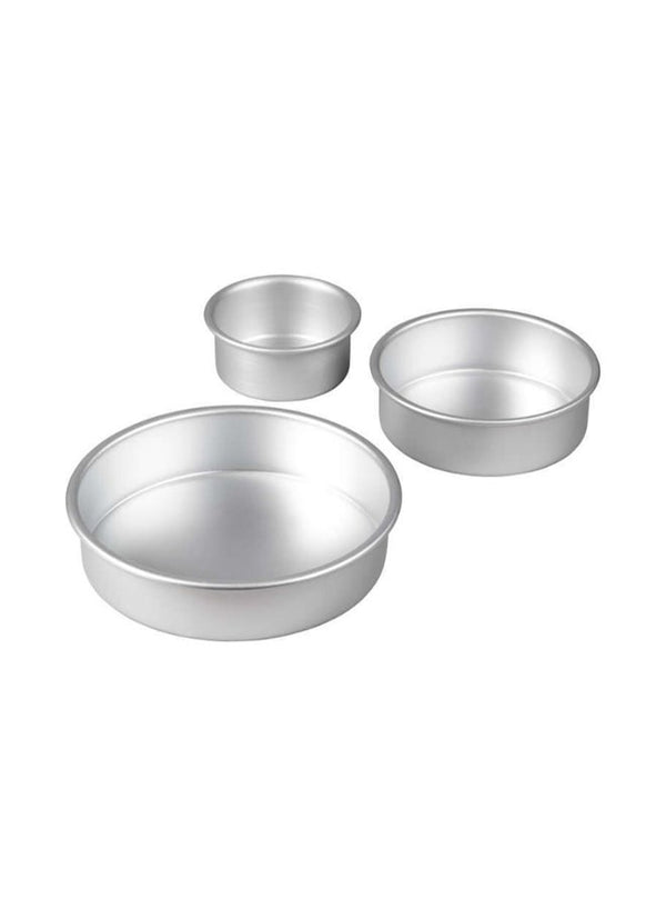 Wilton 3-Piece Aluminium Cake Pan Set