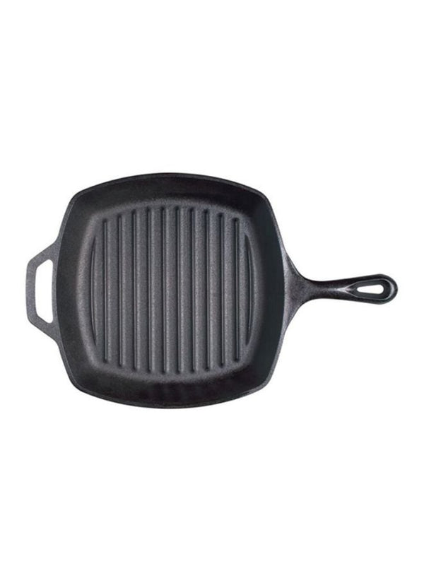 Lodge Cast-Iron Square Grill Pan 10.5" Black