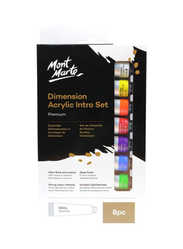 Mont Marte Dimension Acrylic Set of 8 Multicolour