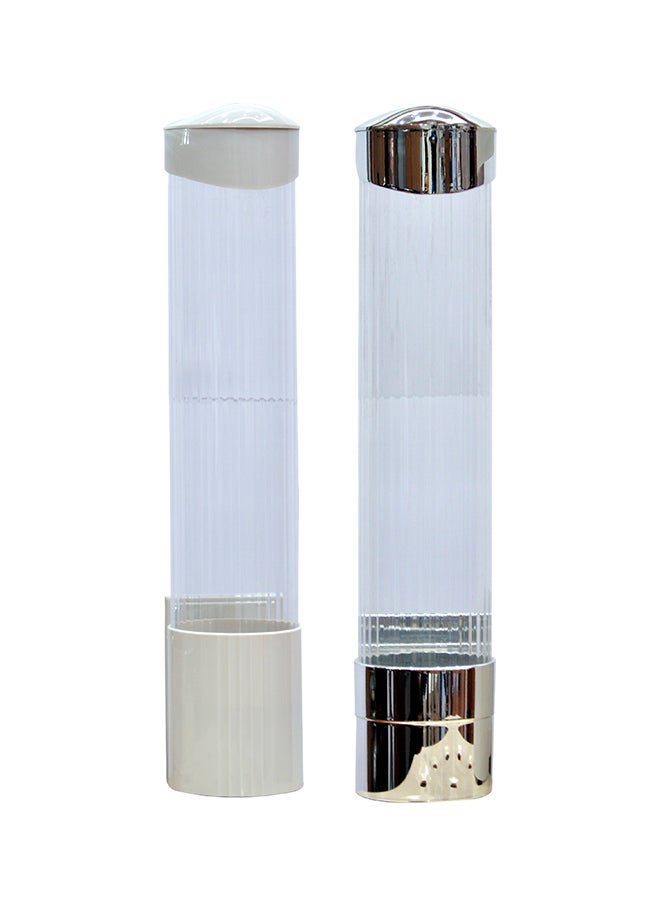 EUROPA Cup Dispenser Clear/White/Silver
