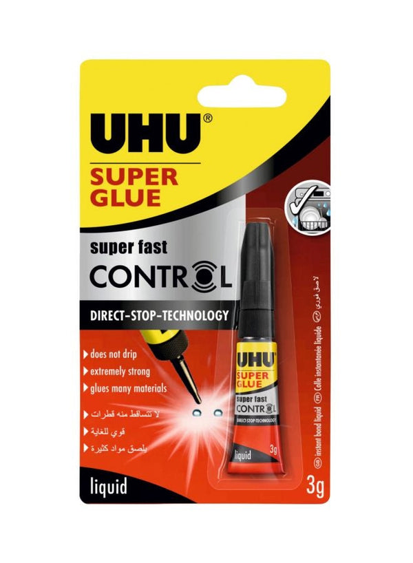 UHU Super Fast Control Glue, 3g - Premium Adhesive