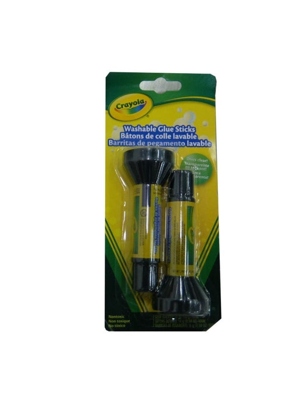 Crayola 2-Piece Glue Stick Set Yellow/Black