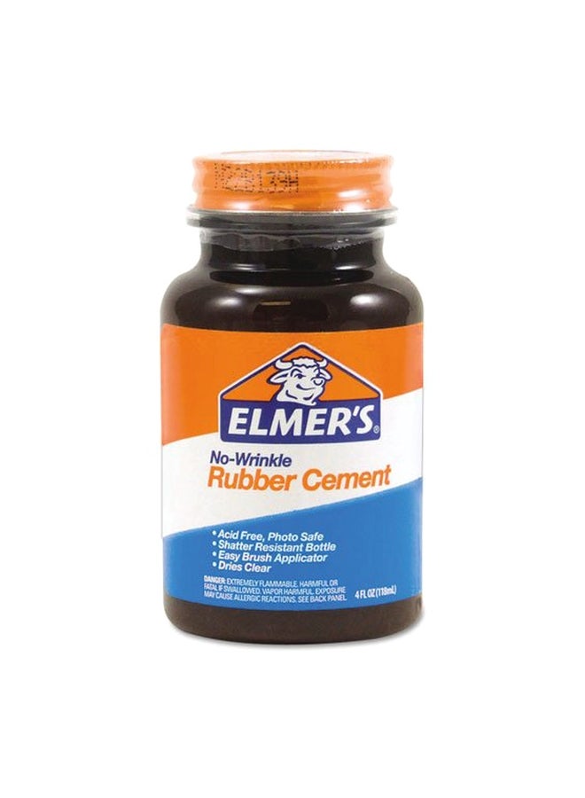 ELMER'S No Wrinkle Rubber Cement - Premium Adhesive