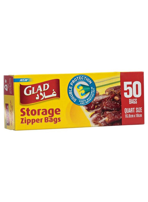 Glad 50-Piece Storage Zipper Bag Set