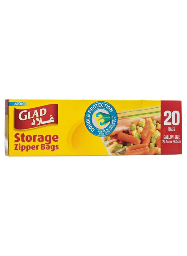 Glad 20-Piece Storage Zipper Bag Set