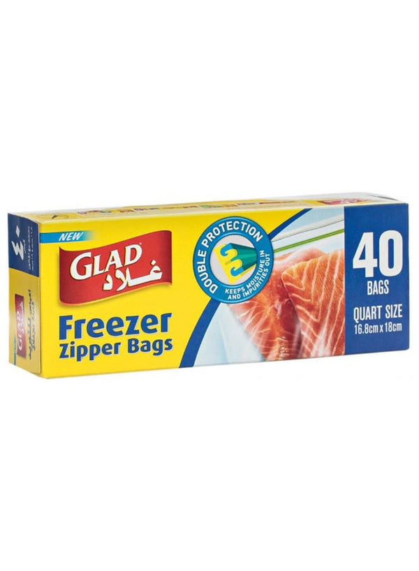 Glad 40-Piece Storage Zipper Freezer Bag Set