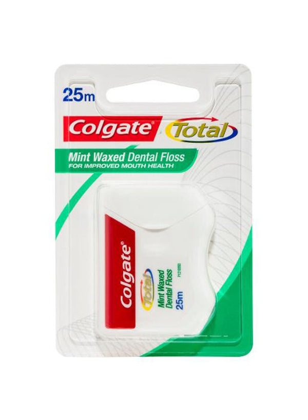 Colgate Mint Waxed Dental Floss 25m