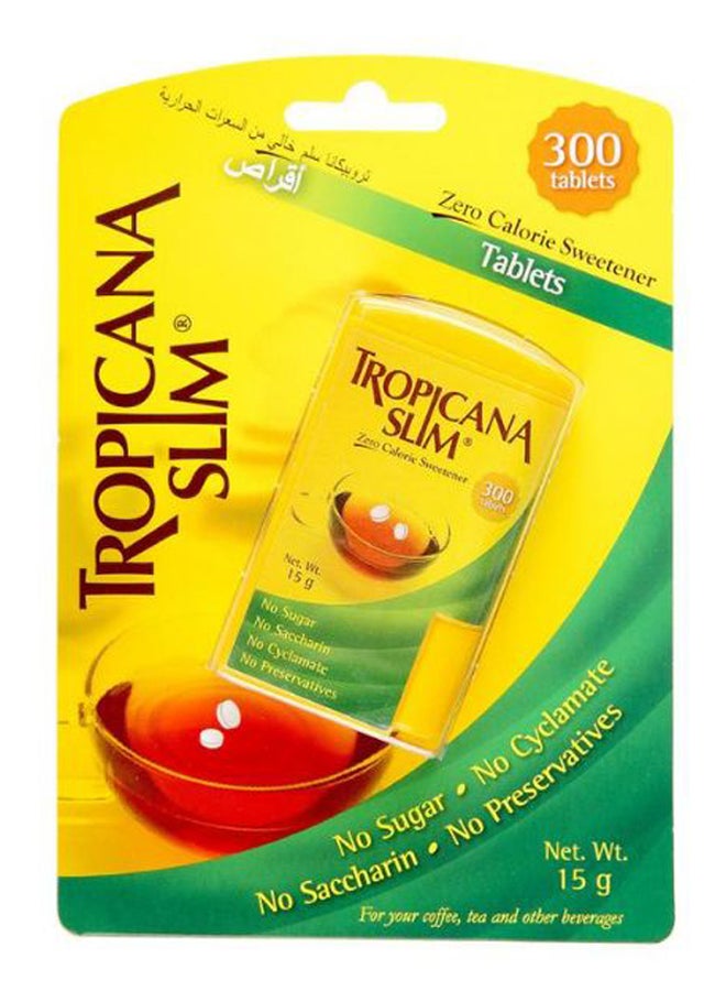 Tropicana Slim Zero Calorie Sweetener Tablet Set 300 Pieces