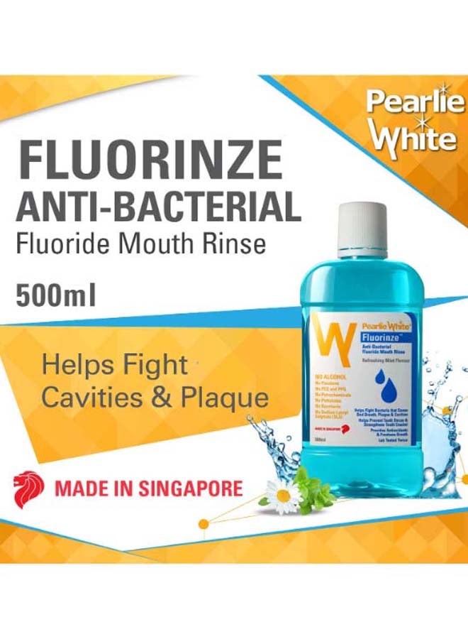 Pearlie Fluorinze Anti-Bacterial Mouth Rinse 500ml