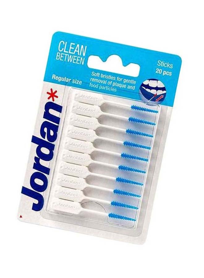 Jordan 20-Piece Clean Between Dental Stick Set
