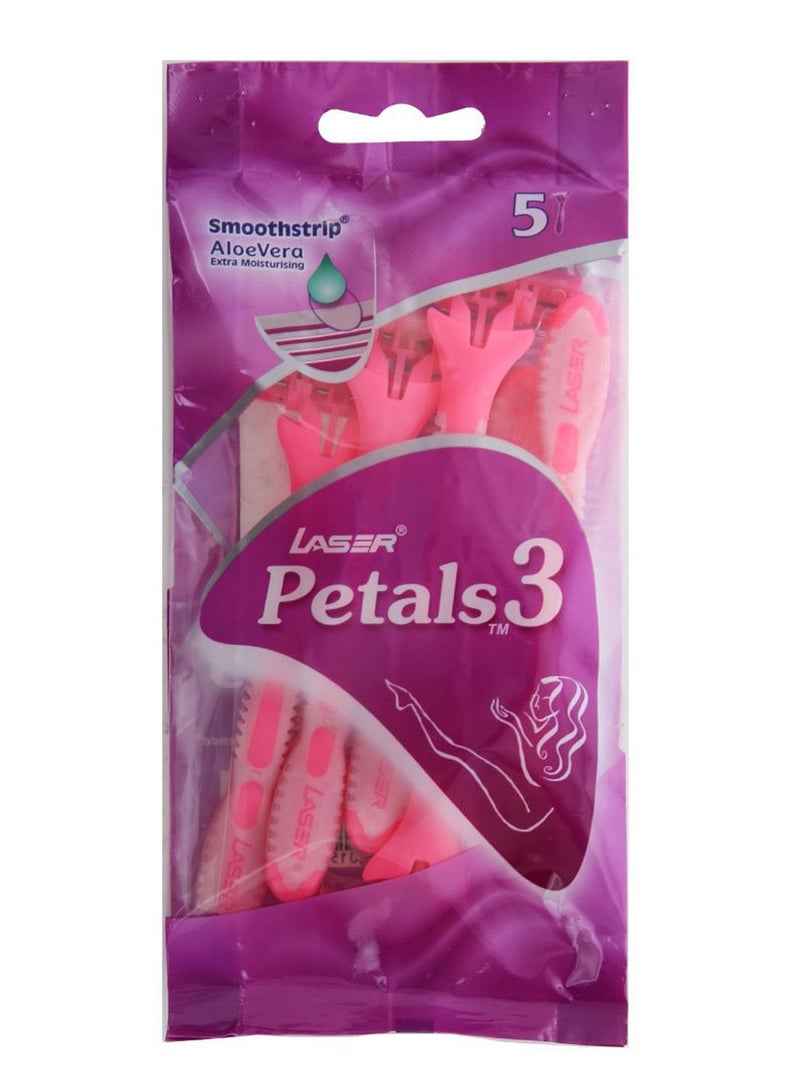 Premium LASER 5-Piece Petal Razor Set