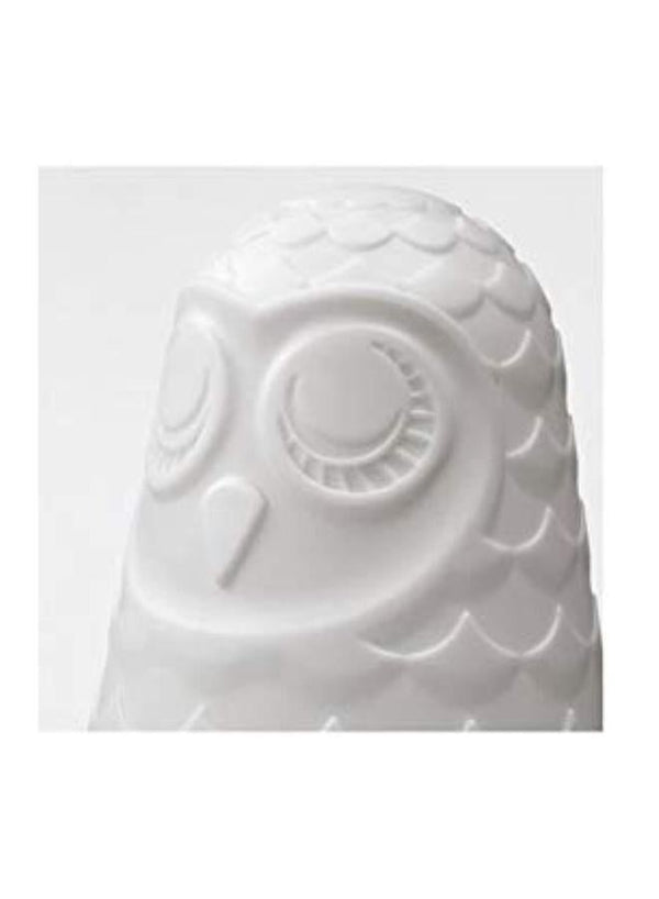 Generic Owl Shaped Table Lamp White 23cm