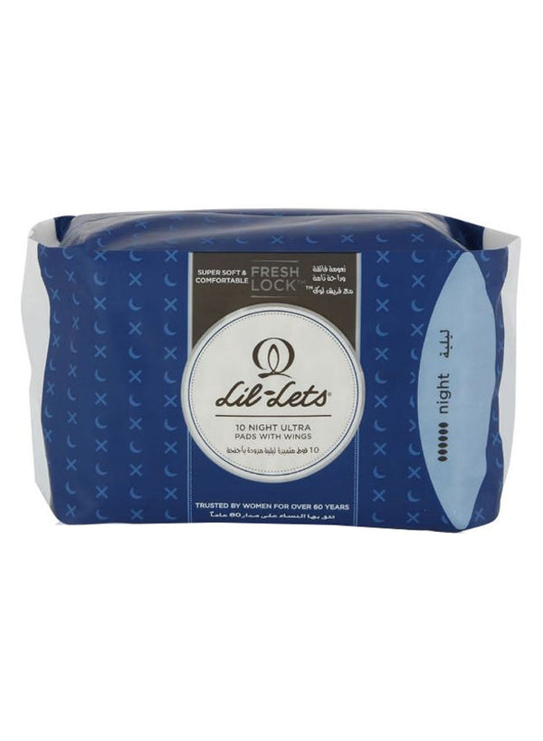 Lil-Lets Night Ultra Thin Pads with Wings