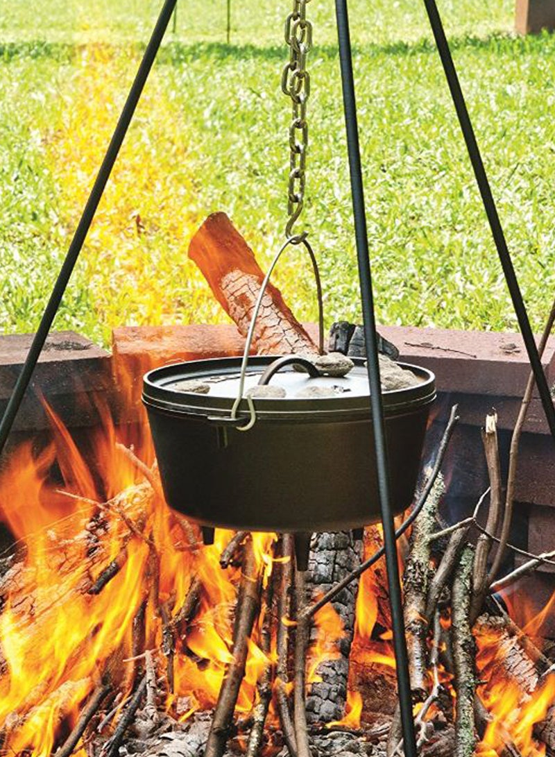 Lodge Coals Cooking Adjustable Camping Tripod