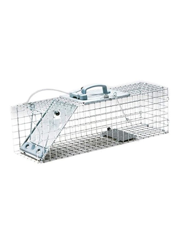 Havahart Single Door Steel Cage Trap Silver