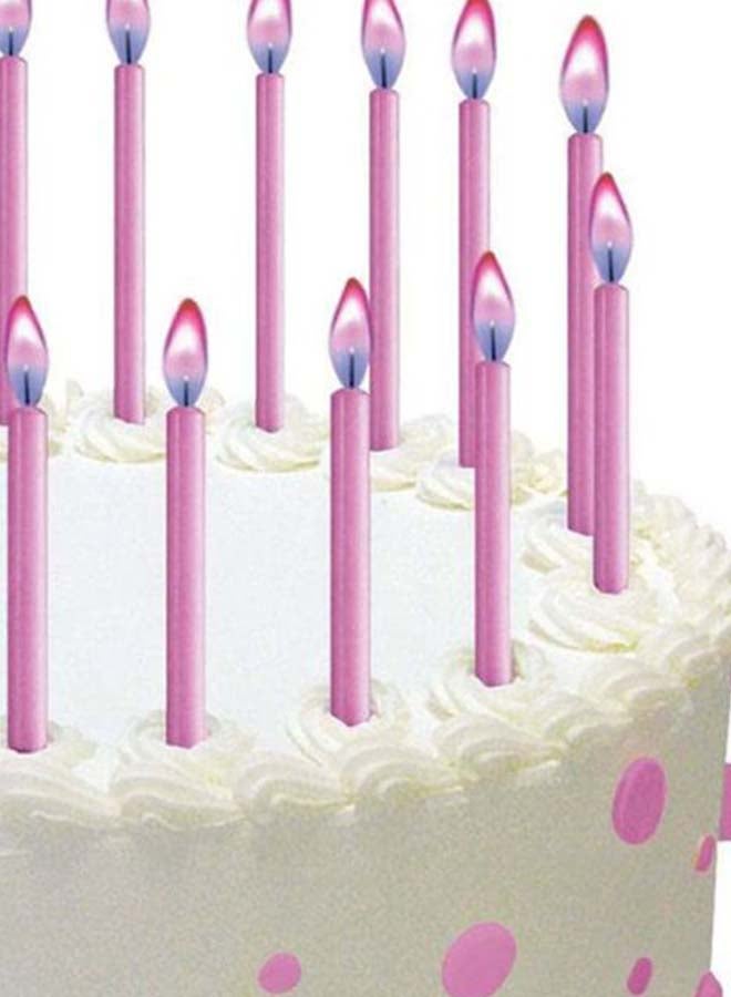 Wilton 12-Piece Color Flame Candles Set