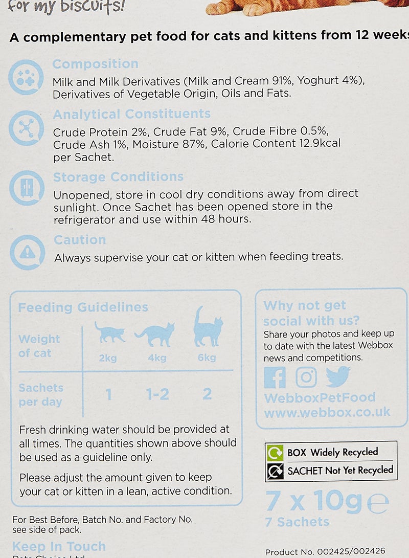 Webbox Lick-E-Lix Milk & Yoghurt Cream - 10g